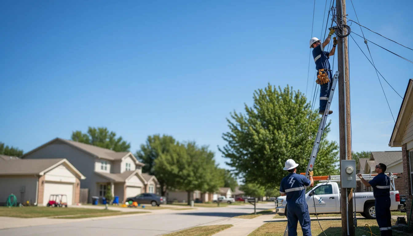 Residential electrician providing installation services in New Vienna, OH
